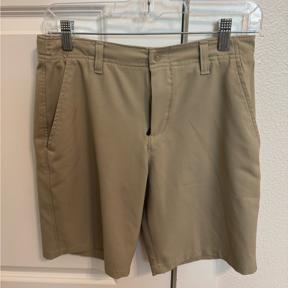 Boys tan under armour shorts